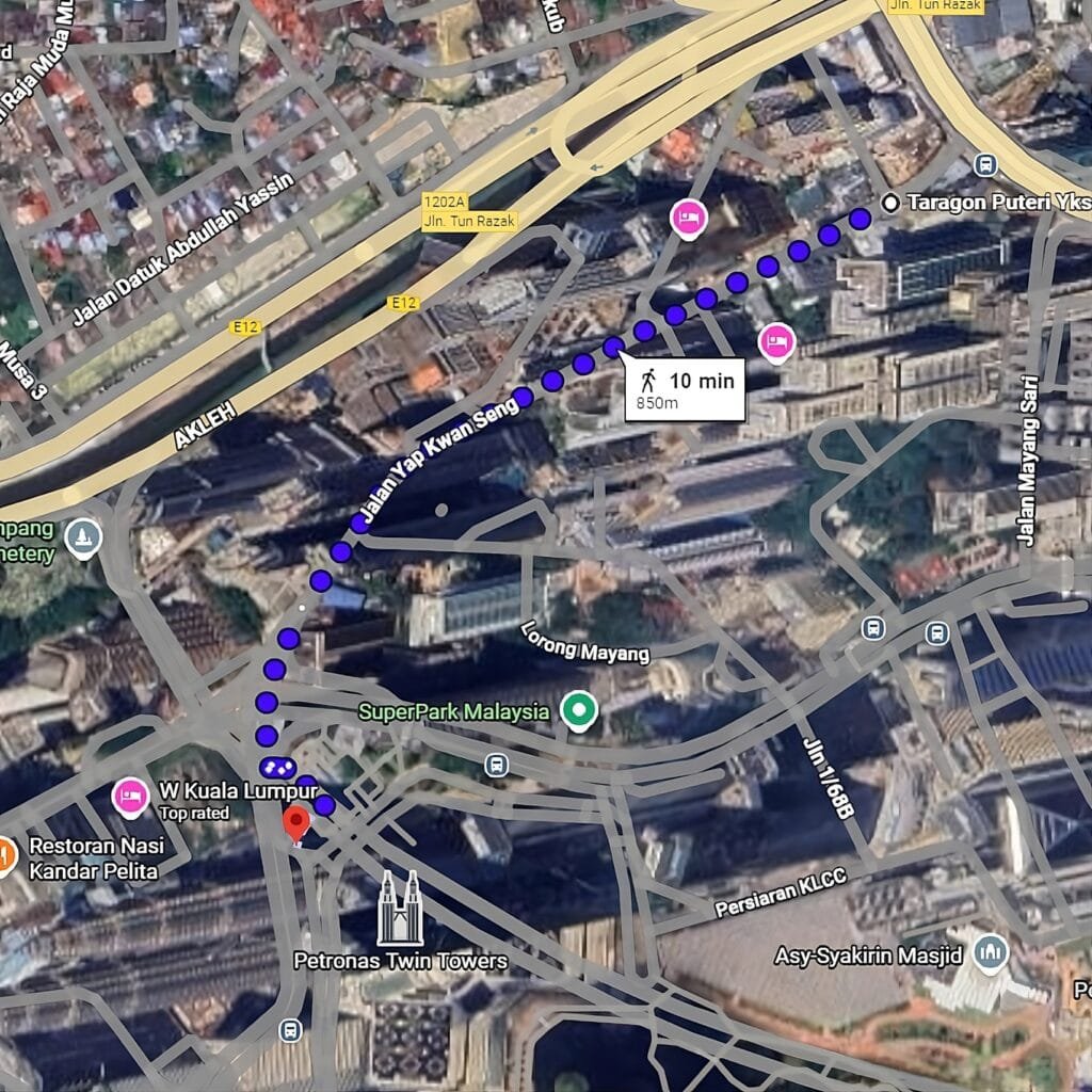 Phoeniz Suites Klcc Map