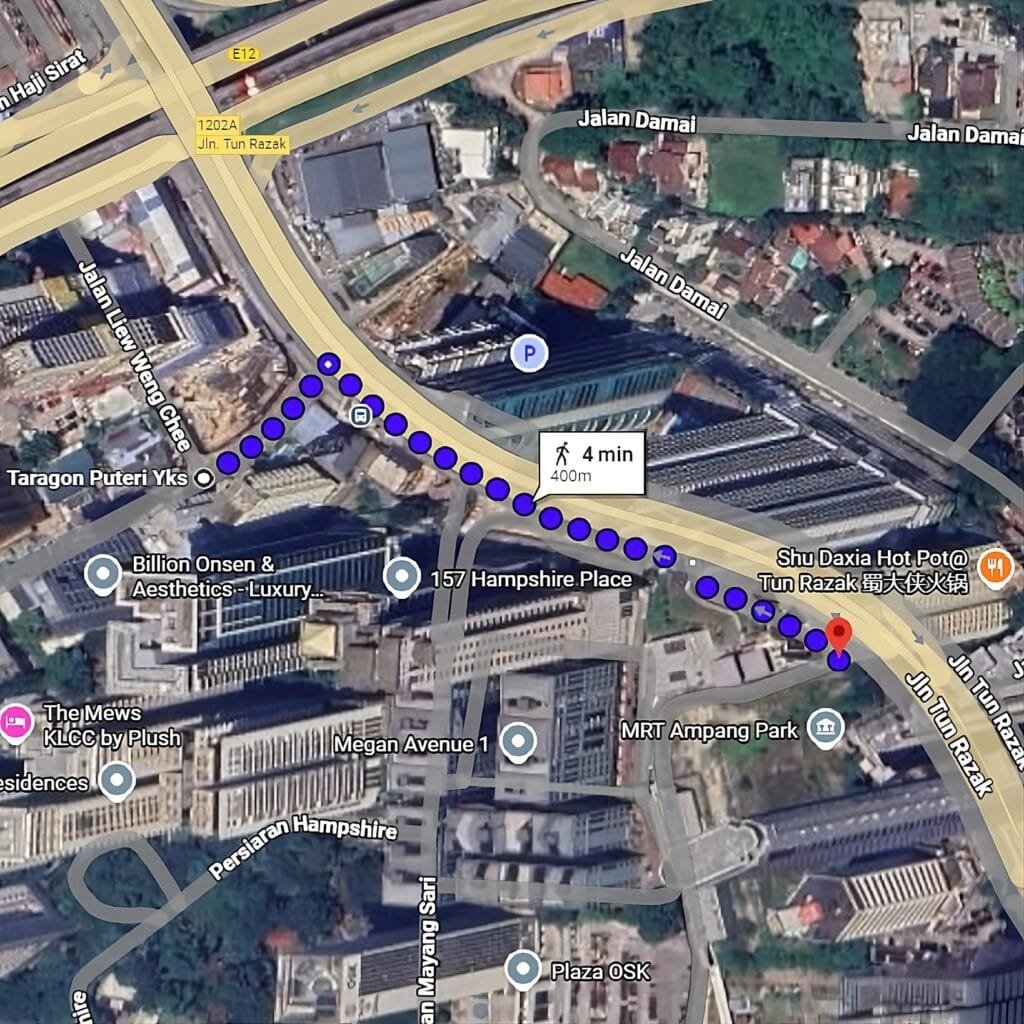 Phoeniz Suites Mrt Ampang Park Map