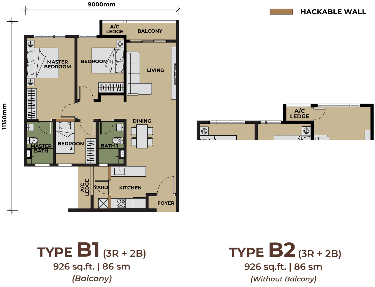 The Aldenz Central Park Damansara Unit Plans B1B2